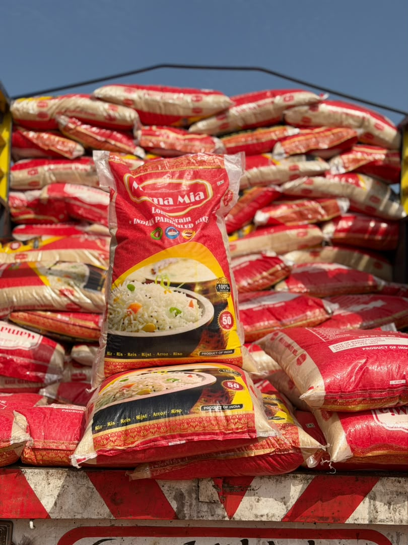 Stock de sacs de riz Mama Mia